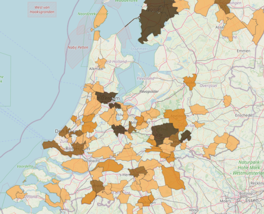 afbeelding van de kaart met resultaten van 2025